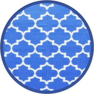 vidaXL Buitentapijt Polypropyleen 200 cm Blauw