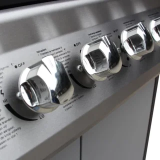 vidaXL Gasbarbecue 6+1 zones zwart zilver