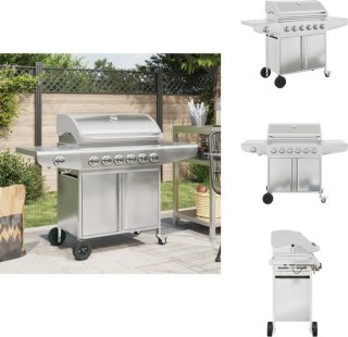 vidaXL Gasbarbecue roestvrij staal zilverkleurig review