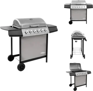 Ruime 6-branders gasbarbecue: veel grillvermogen voor een scherpe prijs