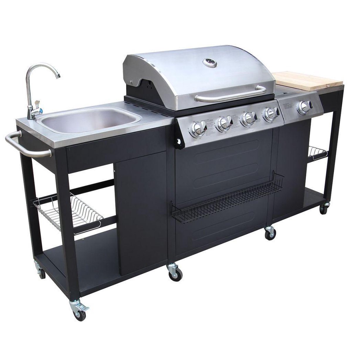 Wat vinden we goed aan de vidaXL Montana buitenkeuken barbecue 4 branders
