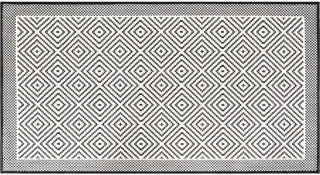 vidaXL Omkeerbaar Buitenkleed 80x150 cm Grijs/Wit