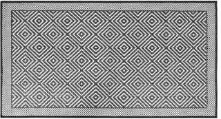 vidaXL Omkeerbaar Buitenkleed 80x150 cm Grijs/Wit
