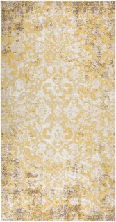 vidaXL Outdoor Tapijt 80x150 cm Geel Polypropyleen
