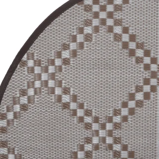 vidaXL Rond Buitenkleed 120 cm Bruin Polypropyleen