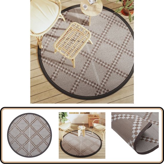 Stijlvol en onderhoudsvriendelijk: het vidaXL ronde buitentapijt