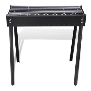 vidaXL Staande houtskoolbarbecue vierkant 75x28 cm