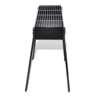 vidaXL Staande houtskoolbarbecue vierkant 75x28 cm