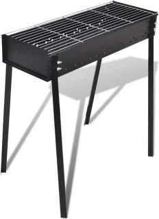 vidaXL Staande houtskoolbarbecue vierkant 75x28 cm