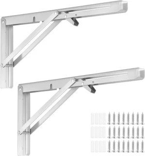 Vouwsteunen voor wandplanken 14 inch rvs