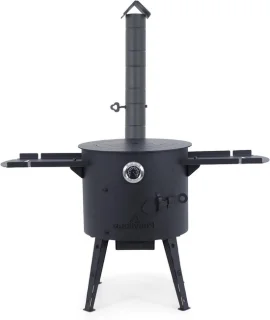 Vuuroven rond Kazan 40 cm zwart