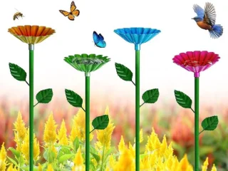 Watervoer drinkbekers voor bijen en insecten - 4 stuks, 65 cm