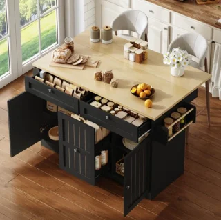 Wishdor Mobiel keukeneiland 120 x 45(70) x 92 cm