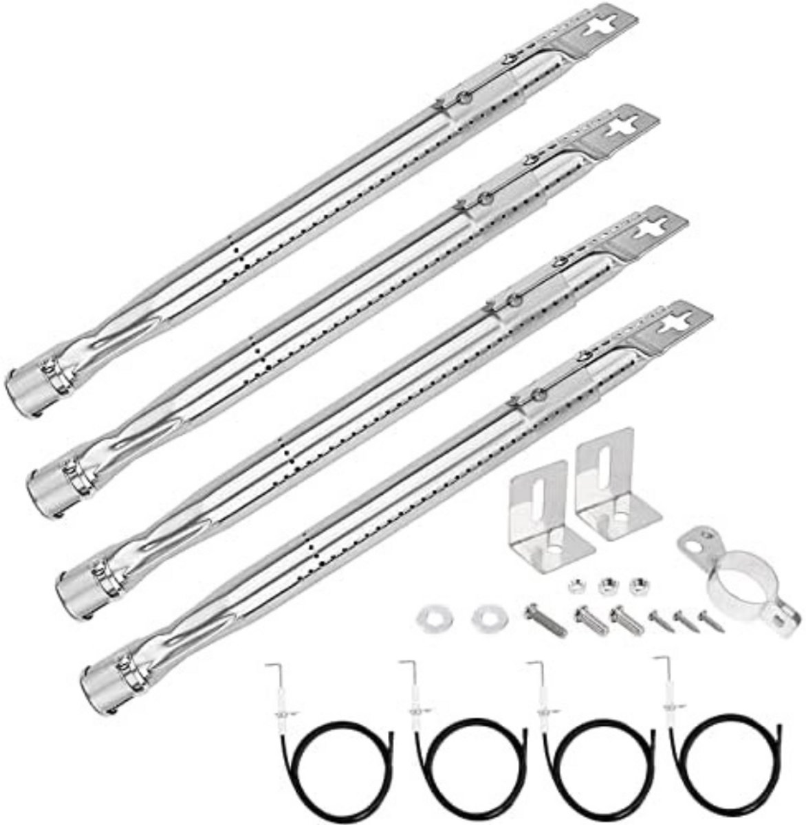 De WNHB® Universele Brander Set 4 Stuks 355-500 mm voor Gasbarbecue in één oogopslag