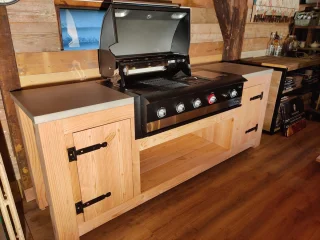 Wooddesign4u Buitenkeuken Douglashout & Beton