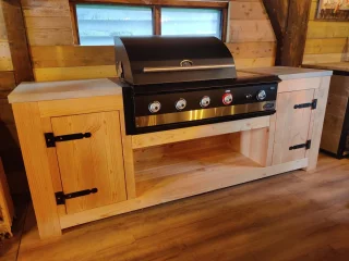 Wooddesign4u Buitenkeuken Douglashout & Beton