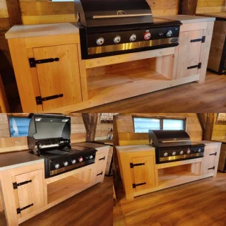 Wooddesign4u Buitenkeuken Douglashout & Beton