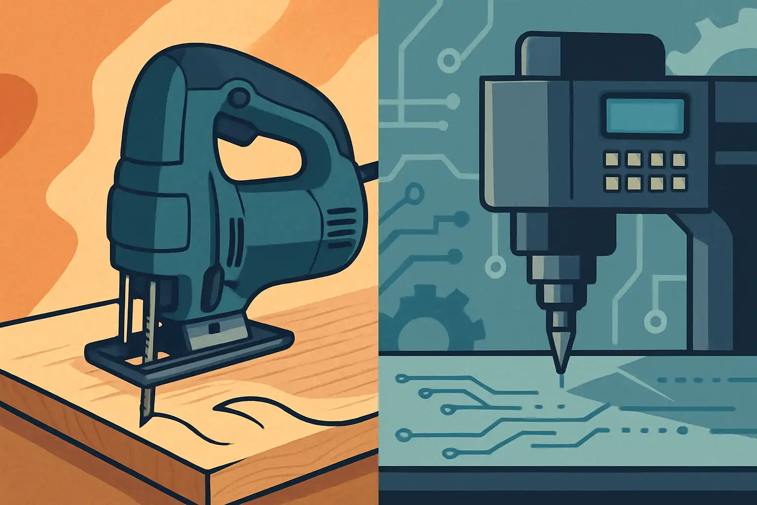 Decoupeerzaag of CNC: wanneer kies je voor handmatig vakmanschap boven digitale precisie?