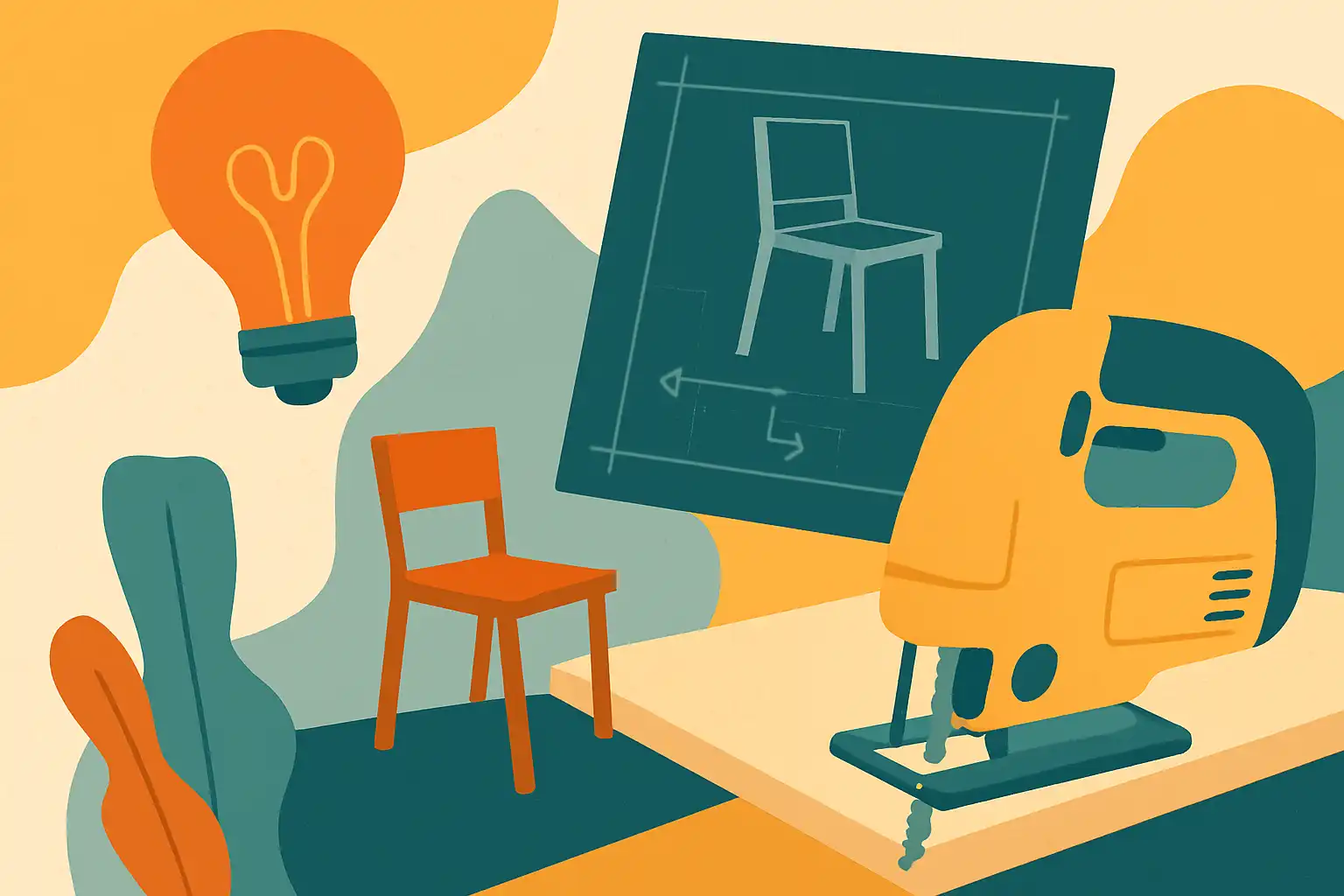 Van idee naar prototype in één dag: zo test je meubeldesigns met alleen je decoupeerzaag