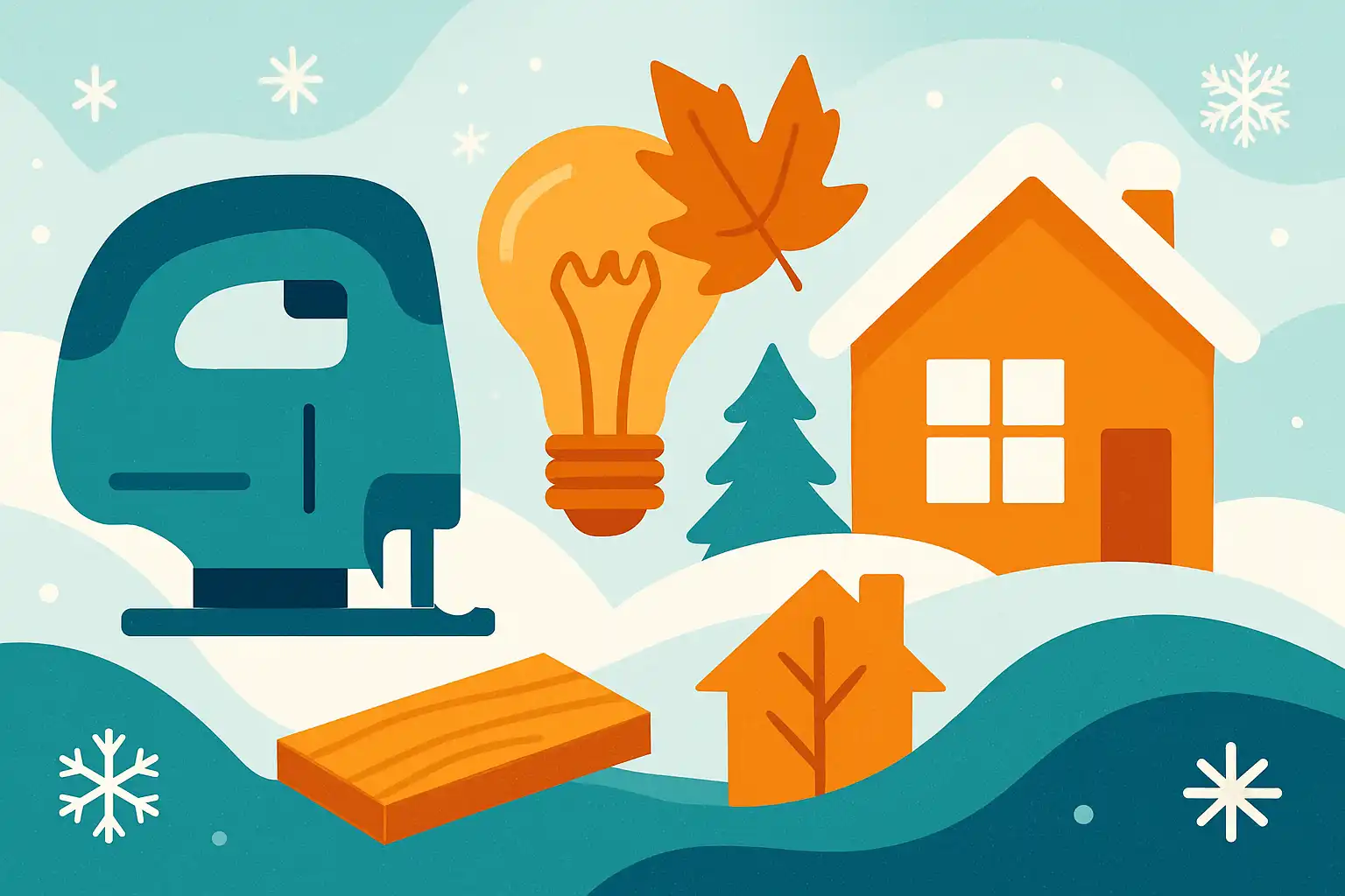Winterklaar met je decoupeerzaag: 10 projectideeën om energie te besparen en je huis te verfraaien