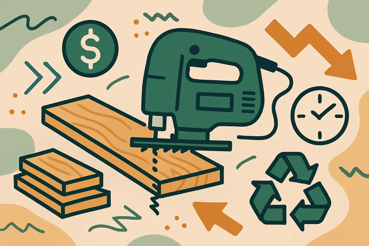 Zo zaag je met minimale verspilling: slimme strategieën om hout, tijd en geld te besparen