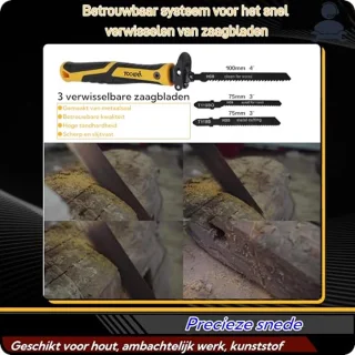 10-in-1 Modelbouw Zaagset voor Hout en DIY - Inclusief Zagen, Decoupeerbladen en Naaldvijlen