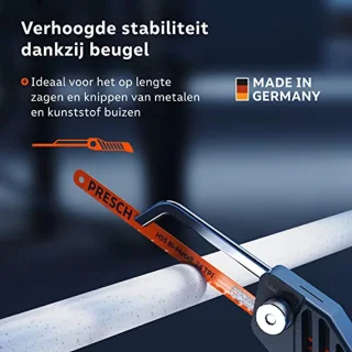 Mini Hacksaw 300mm - Flexibele 3 in 1 Zaag voor Metaal - Verstelbare Mini Metaalzaag
