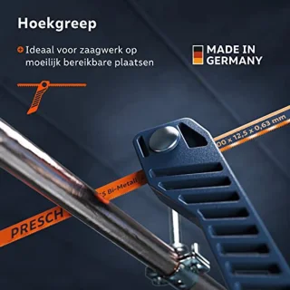 Mini Hacksaw 300mm - Flexibele 3 in 1 Zaag voor Metaal - Verstelbare Mini Metaalzaag