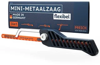 Mini Hacksaw 300mm - Flexibele 3 in 1 Zaag voor Metaal - Verstelbare Mini Metaalzaag