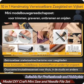 10-delige Modelbouw Zaagset