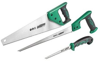 Veelzijdige 3-delige zaagset voor hout en PVC: krachtig, scherp en ergonomisch