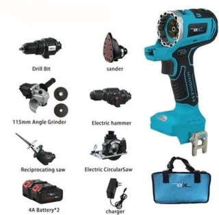 5-in-1 accu gereedschapsset – 18V/20V lithium-ion