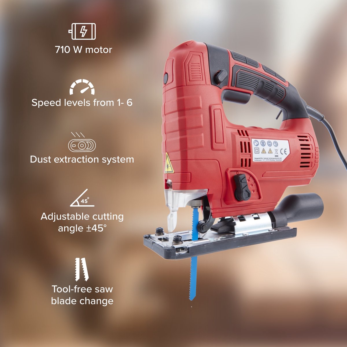 AREBOS Decoupeerzaag 710 W