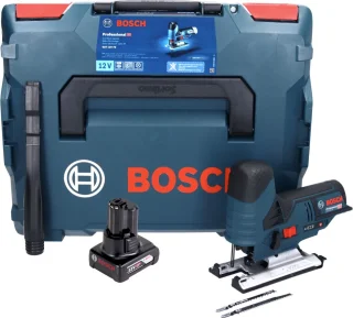 Bosch GST 12V-70 accu decoupeerzaag 12 V + accu 6.0 Ah + L-Boxx