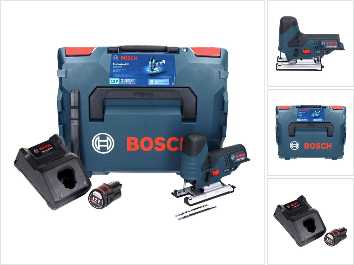 De Bosch GST 12V-70 Profi accudecoupeerzaag set 12V in één oogopslag
