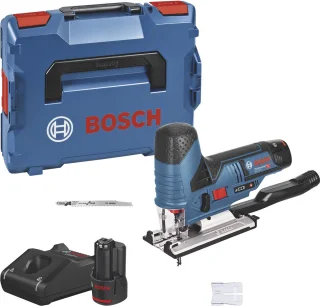 Bosch GST 12V-70 Zaag + 2x 3.0Ah Batterij + L-Boxx