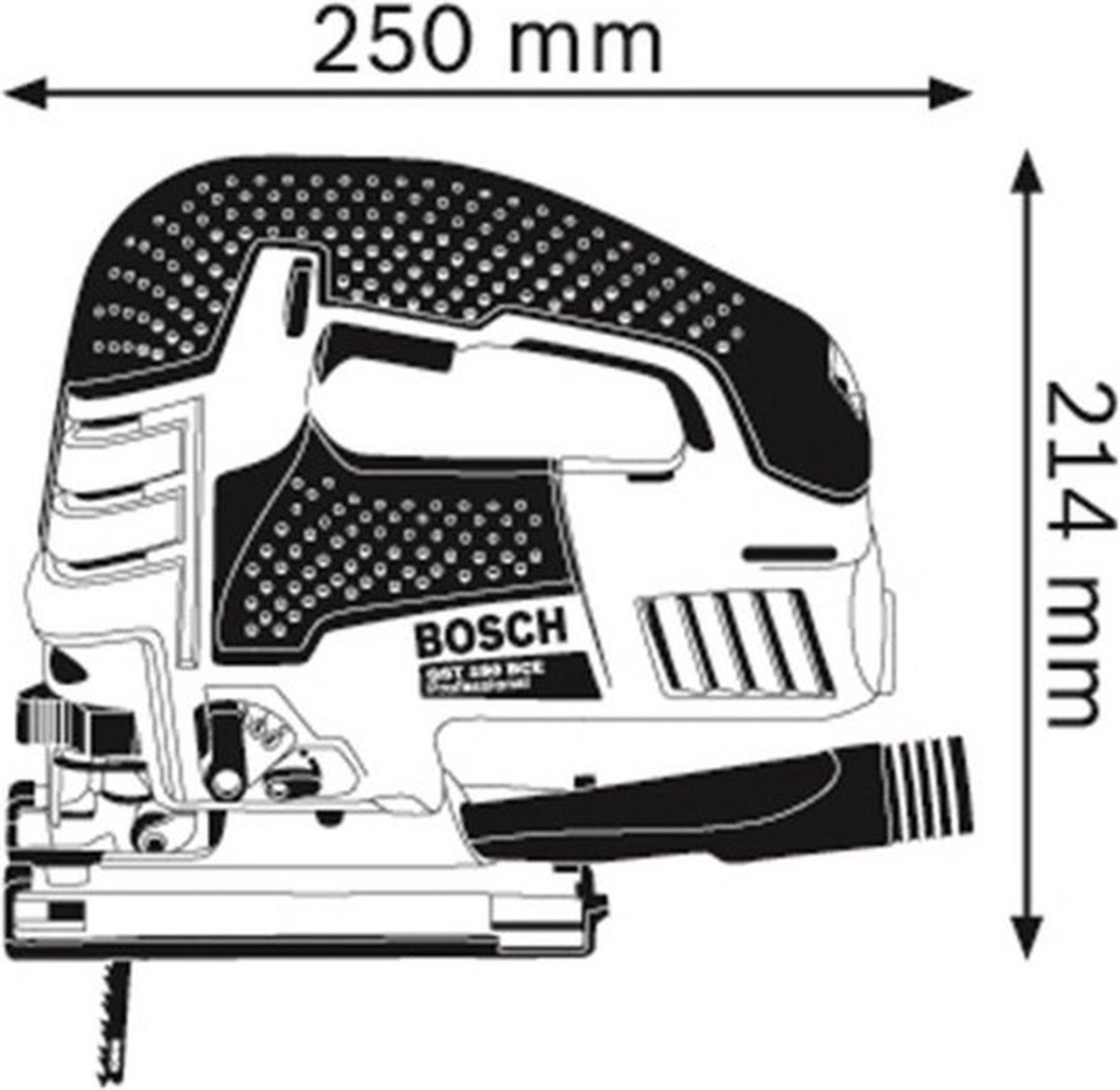 Bosch GST 150 BCE Decoupeerzaagmachine inclusief zaagbladen en accessoires