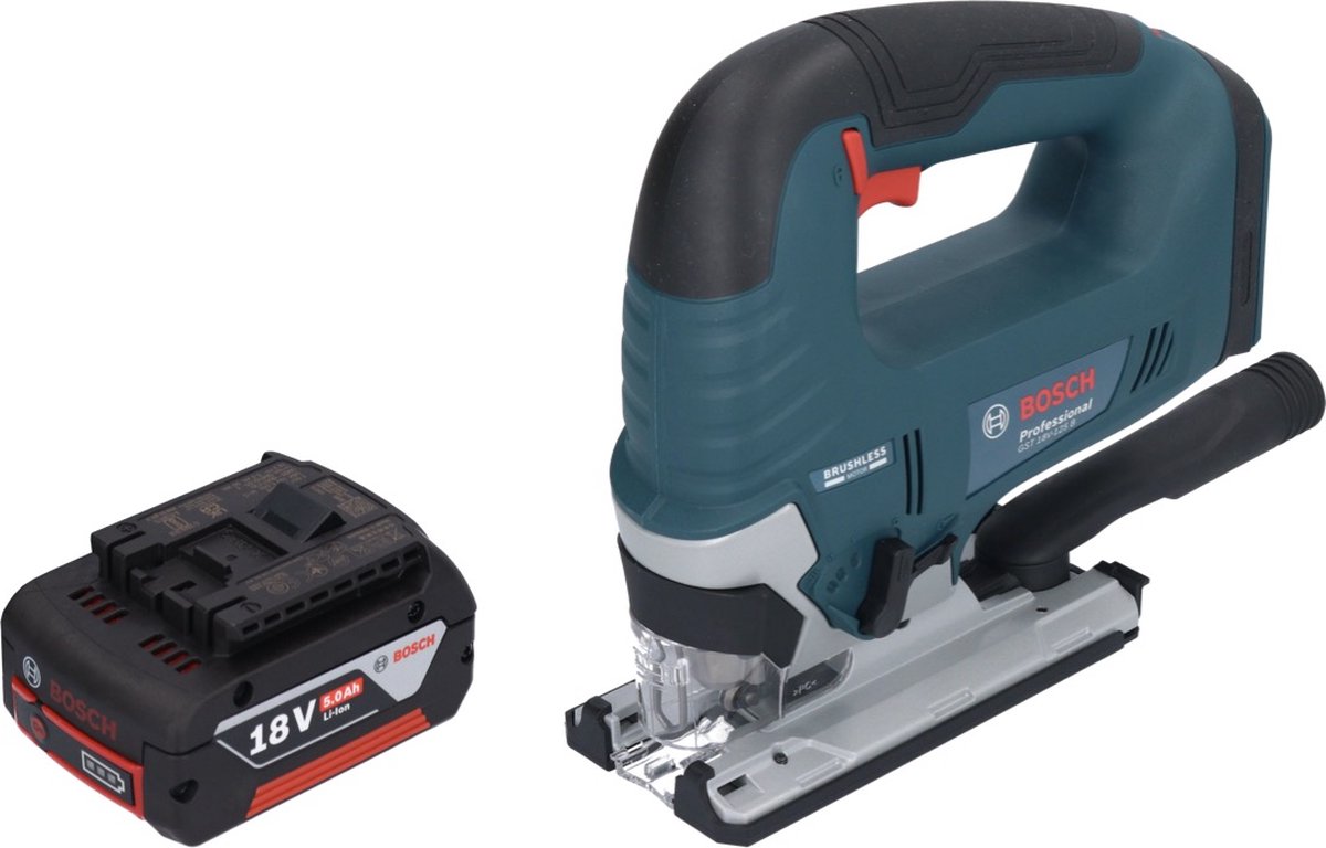Wat vinden we goed aan de Bosch GST 18V-125 B accudecoupeerzaag 18V 125mm inclusief accu 5.0Ah