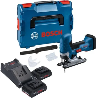 Bosch GST 18V-125 S Professional accu-decoupeerzaag 18 V 125 mm + 2x ProCORE 4,0 Ah accu + oplader + L-Boxx