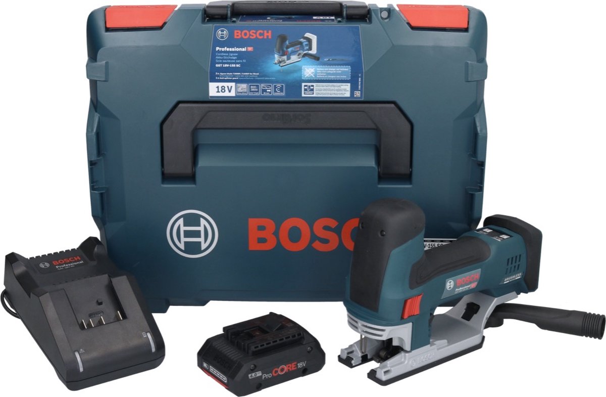 Wat vinden we goed aan de Bosch GST 18V-155 SC accu decoupeerzaag set