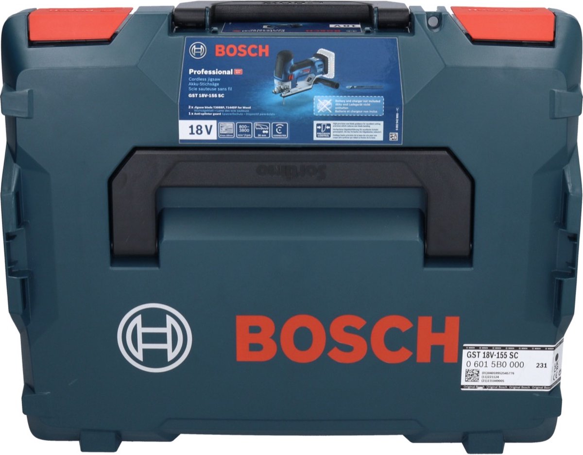 Bosch Professional GST 18V-155 SC Accu Decoupeerzaag 18V 4.0Ah