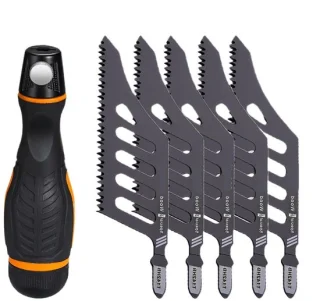 Decoupeerzaag set - 5 stuks - zwart