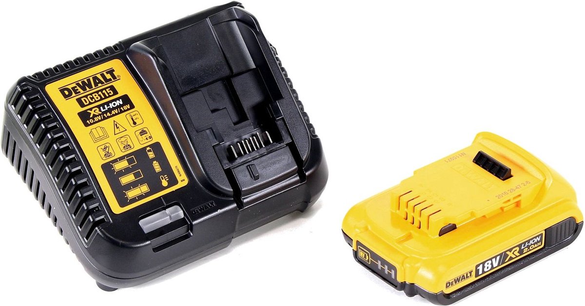DeWalt DCS334 D1 accu-pendeldecoupeerzaag 18V + accu 2.0Ah + lader + TSTAK