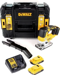 DeWalt DCS334 D2 accu-pendeldecoupeerzaag 18V + 2 accu's 2.0Ah + lader + TSTAK