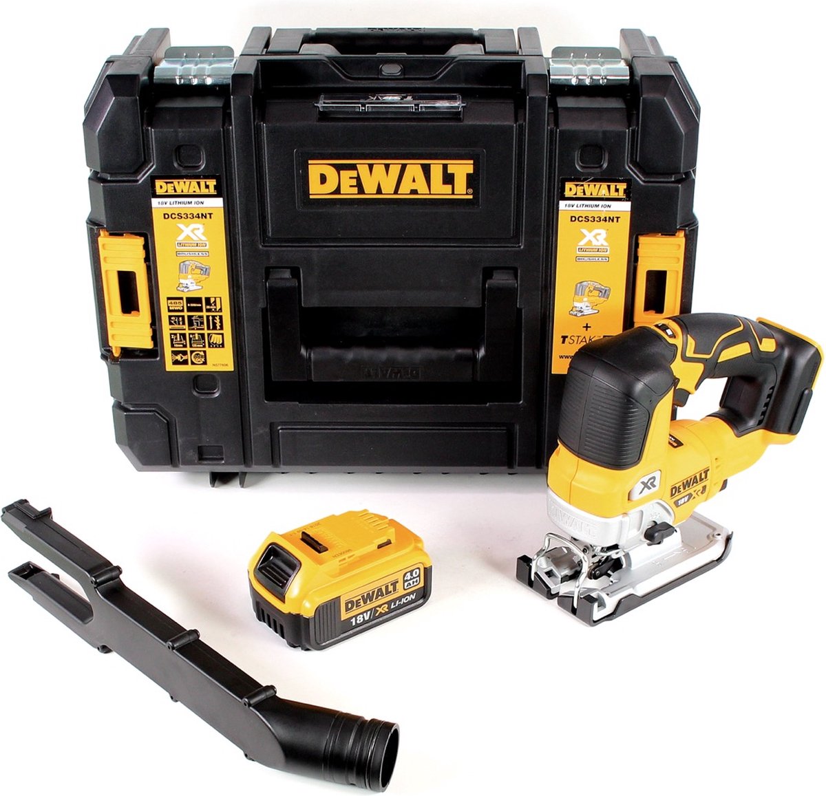 DeWalt DCS334NT accu-pendeldecoupeerzaag 18V 4.0Ah TSTAK