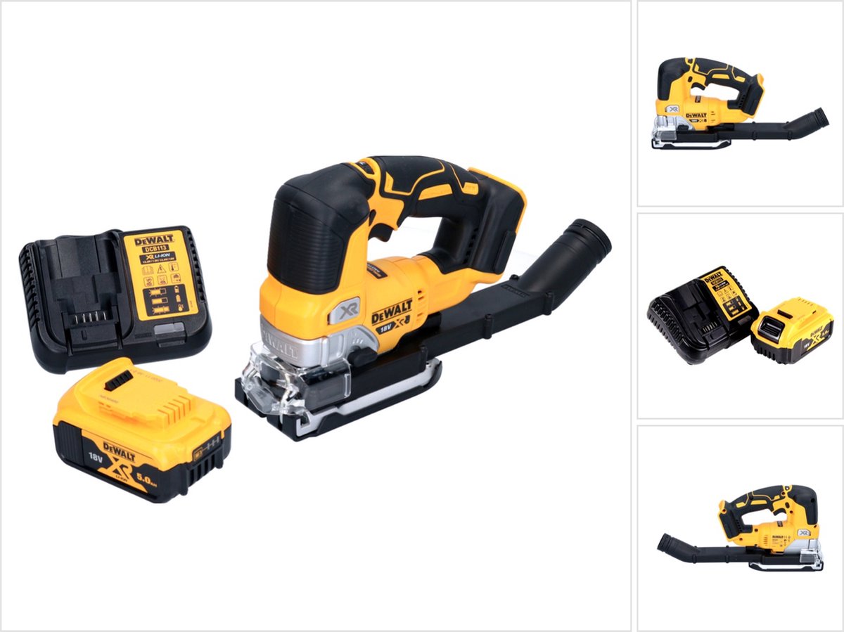 De DeWalt DCS334P1 accu-pendeldecoupeerzaag 18V borstelloos  in één oogopslag