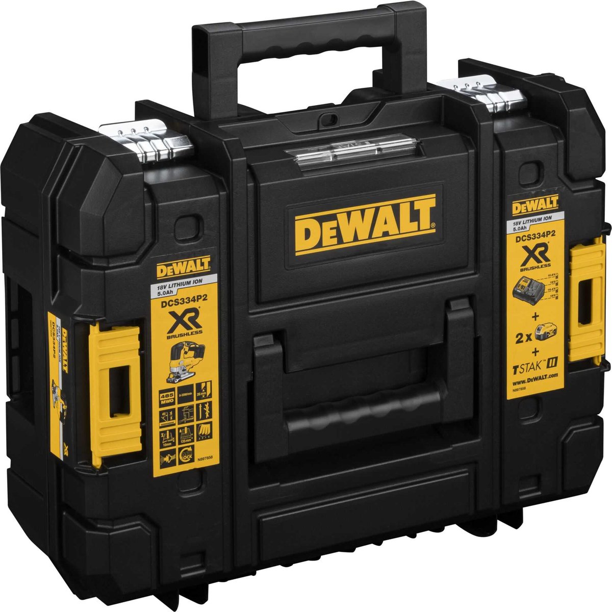 DeWALT DCS334P2 Accu Decoupeerzaag 18V 5,0Ah Li-ion TSTAK