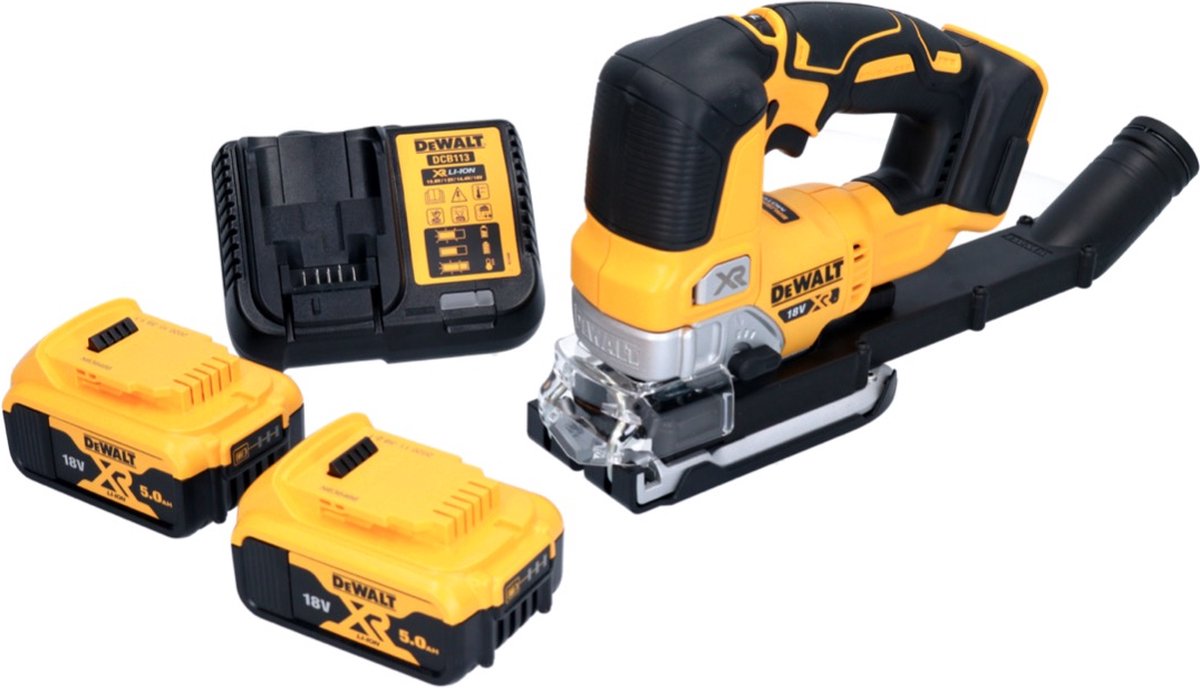 Wat vinden we goed aan de DeWalt DCS334P2 accu-pendeldecoupeerzaag 18V set