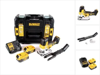 DeWalt DCS335 P2 accudecoupeerzaag 18V 2x5.0Ah snellader TSTAK