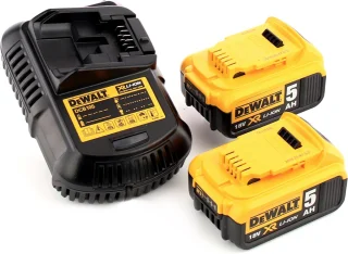 DeWalt DCS335 P2 accudecoupeerzaag 18V 2x5.0Ah snellader TSTAK